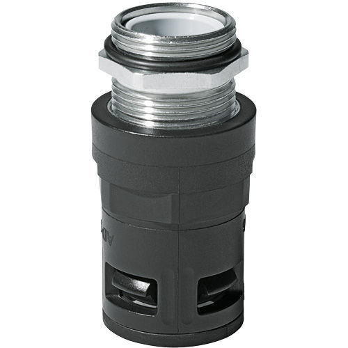 Connettore per tubi rotondo - RQGKZP-M - flexa - in poliammide / in ottone nichelato / rapido