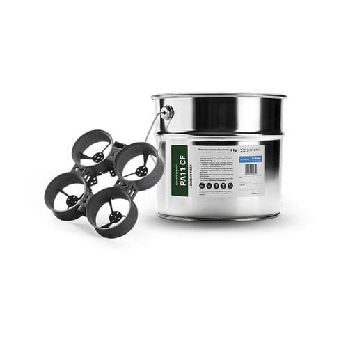 Polvere per stampante 3D PA - PA11 CF - Sinterit - resistente ai prodotti chimici / resistente al calore / SLS