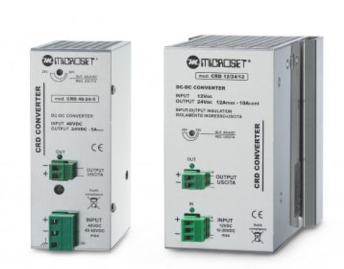 Convertitore DC/DC riduttore - CRD 12.12.15 - Microset - di aumento della tensione / a isolamento galvanico / su guida DIN