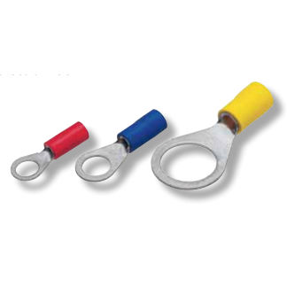 Capocorda senza saldature ad occhiello - 010 series - Druseidt - tubolare / isolamento in PVC / in rame