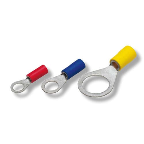 Capocorda senza saldature ad occhiello - 010 series - Druseidt - tubolare / isolamento in PVC / in rame
