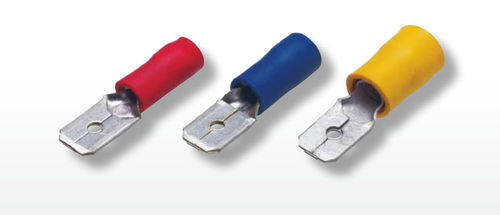 Capocorda senza saldature a disconnessione rapida - 0112 series - Druseidt - maschio / piatta / isolamento in PVC