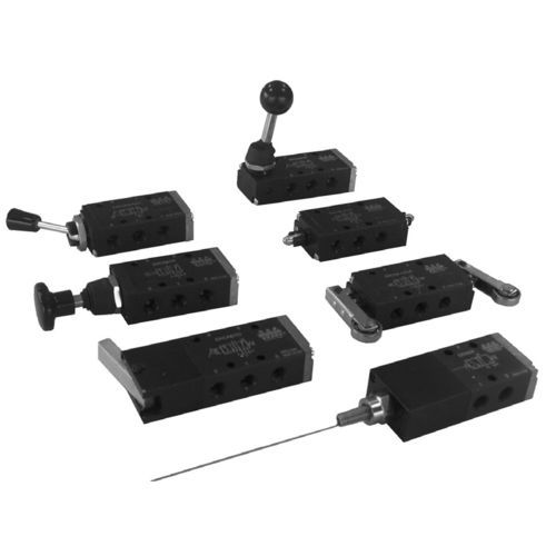 Distributore pneumatico a cassetto - EK series - Waircom - a rotella / a 3/2 vie / a 5/2 vie