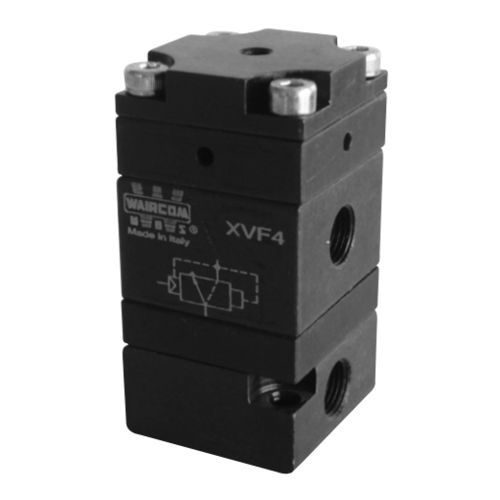 Valvola con molla di ritorno - XVF series - Waircom - a otturatore / a comando pneumatico / per aria
