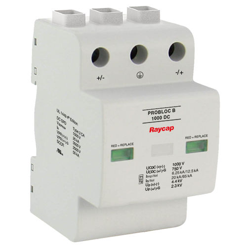 Limitatore di sovratensione di tipo 2 - ProBloc B 1000 DC - Raycap - di tipo 1 / di tipo 1CA / per rete elettrica