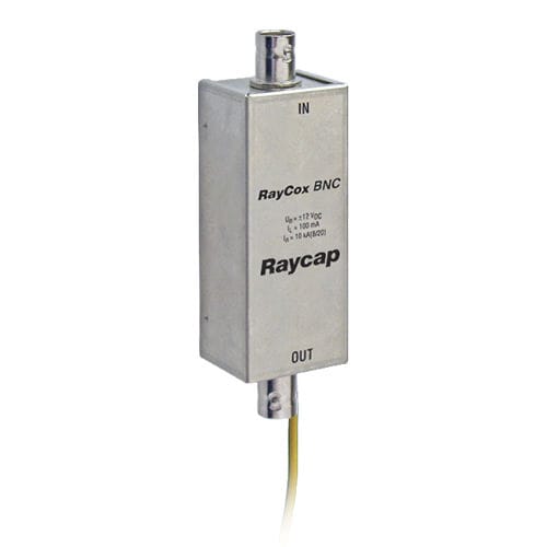 Limitatore di sovratensione categoria C1 / C2 / C3 - RayCox BNC - Raycap - per cavo coassiale RF / per videosorveglianza / compatto