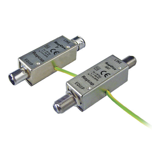 Limitatore di sovratensione per cavo coassiale RF - RayCox IEC 48, F 48 - Raycap - da giardino / per segnali video / coassiale