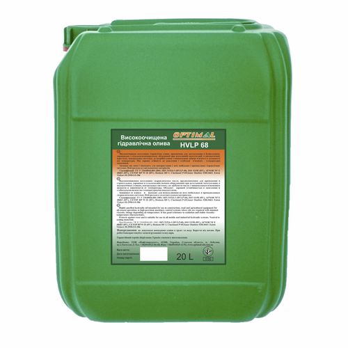 Olio idraulico - HVLP -68 - Optimal Oil - per il settore industriale / per cantiere di costruzione / per applicazioni agricole