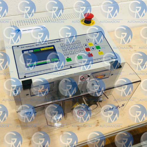 Macchina per tagliare e spelare i per cavi elettrici - GM2,5 - GM AUTOMAZIONI - a lama / elettrica / automatica