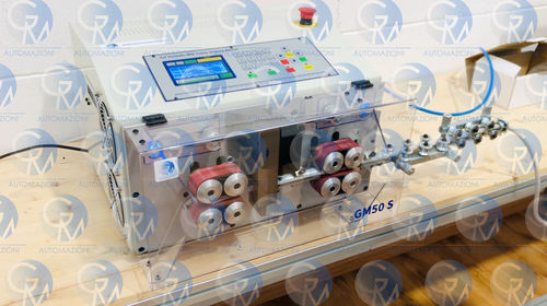 Macchina per tagliare e spelare i per cavi elettrici - GM50 S - GM AUTOMAZIONI - a lama / elettrica / automatica