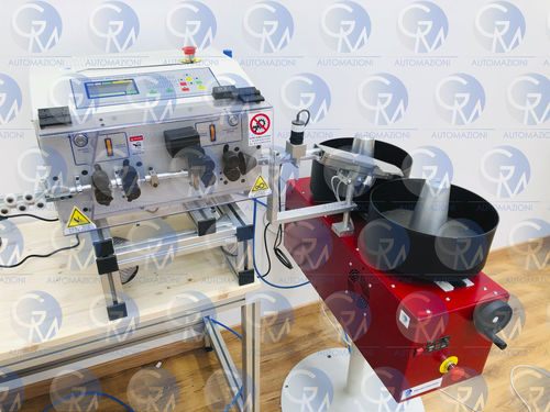 Macchina per tagliare e spelare i di cavi - GM35  - GM AUTOMAZIONI - a lama rotativa / pneumatica / con touch screen