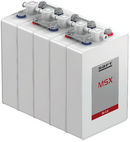 Batteria Ni-Cd - MRX - SAFT - a blocco / per alimentazione di emergenza / ISO
