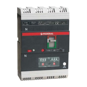 Interruttore automatico in scatola stampata - F12R series - Federal Elektrik - magnetotermici / con dispersione a terra / 4 poli