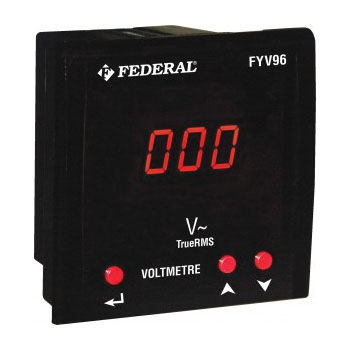 Voltmetro digitale - FVY series - Federal Elektrik - fisso / DC / AC
