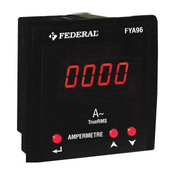 Amperometro digitale - FYA series - Federal Elektrik - montato su pannello