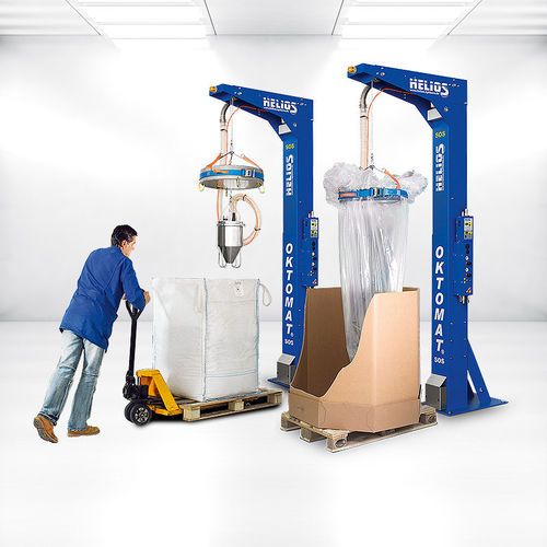 Svuota big-bag a vibrazione - Oktomat® SOS - HELIOS Gerätebau für Kunststofftechnik GmbH - automatico / con dispositivo di sollevamento / di granulato