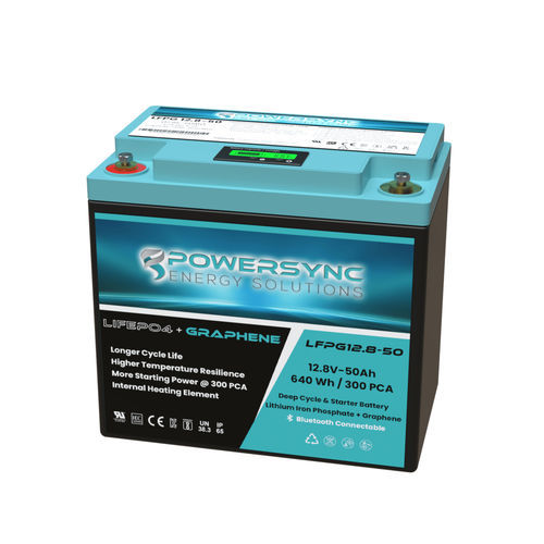 Batteria LiFePO4 - LFPG12.8-50 - POWERSYNC Energy Solutions - prismatica / 12 V / IEC