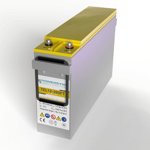 Batteria VRLA - TEL12-200FT  - POWERSYNC Energy Solutions - prismatica / 12 V / IEC