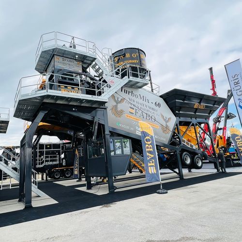 Centrale di betonaggio mobile - TURBOMIX-60 - Fabo Crushing Screening & Concrete Plants