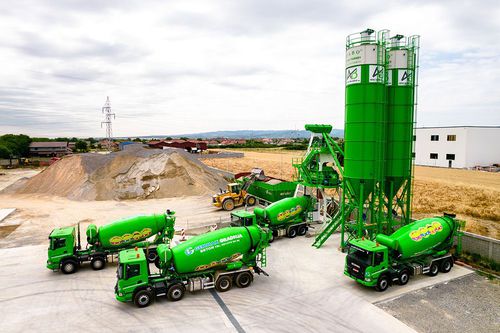 Centrale di betonaggio stazionario - COMPACT-110 - Fabo Crushing Screening & Concrete Plants - compatto / a tazze