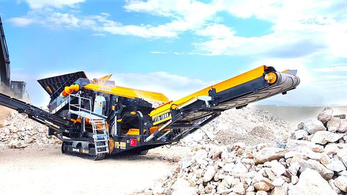 Gruppo di frantumazione e setacciatura mobile - FTB-1550 - Fabo Crushing Screening & Concrete Plants - ad alta capacità / cingolato