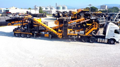 Gruppo di frantumazione e setacciatura a cono - MCC 300 series - Fabo Crushing Screening & Concrete Plants - mobile / ad alta capacità / per roccia dura