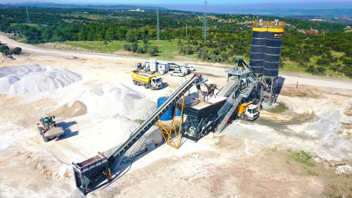 Centrale di betonaggio mobile - TURBOMIX-120 - Fabo Crushing Screening & Concrete Plants - automatico