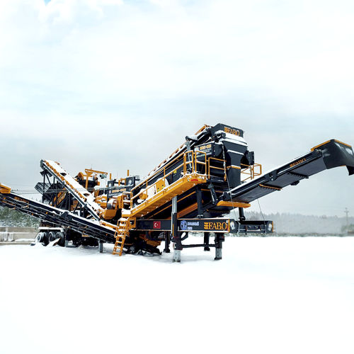 Gruppo di frantumazione e setacciatura a percussione ad asse verticale - MVSI 900 - Fabo Crushing Screening & Concrete Plants - mobile / per la produzione di sabbia / ad asse verticale