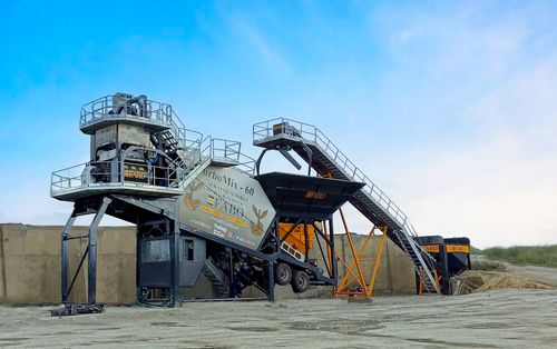 Centrale di betonaggio mobile - TURBOMIX-60 - Fabo Crushing Screening & Concrete Plants - automatico
