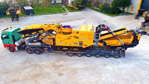 Gruppo di frantumazione e setacciatura a cono - FTC-200S - Fabo Crushing Screening & Concrete Plants - mobile / cingolato / per pietre
