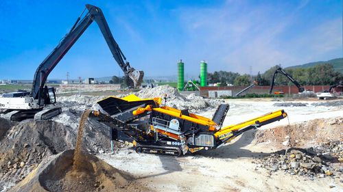 Vaglio sgrossatore mobile - FTB-1550 - Fabo Crushing Screening & Concrete Plants - ad alti carichi / con alimentatore a nastro