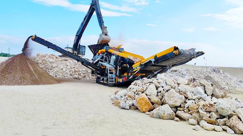 Vaglio sgrossatore mobile - FTB-1550 - Fabo Crushing Screening & Concrete Plants - ad alti carichi / con alimentatore a piastre snodate