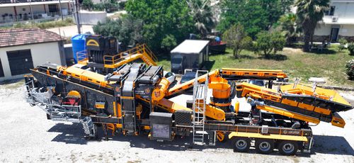 Gruppo di frantumazione e setacciatura a cono - MCC-100 - Fabo Crushing Screening & Concrete Plants - mobile / ad alta capacità / per pietre