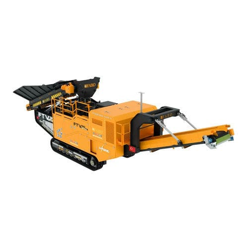 Frantoio a percussione ad asse verticale - FTV-90 - Fabo Crushing Screening & Concrete Plants - mobile / con motore diesel / per la produzione di sabbia