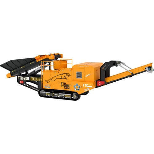 Frantoio a cono - FTC-200 - Fabo Crushing Screening & Concrete Plants - mobile / ad alta capacità / con motore diesel