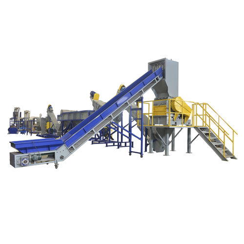 Unità di riciclaggio PET - Suzhou Polytec Machinery Co.,LTD - per PE / per materie plastiche / con capienza elevata