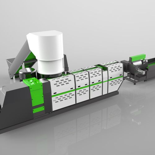 Granulatore frontale ad anello d'acqua - SJ series - Suzhou Polytec Machinery Co.,LTD - per rifiuti in plastica / per fabbricazione di granuli in plastica