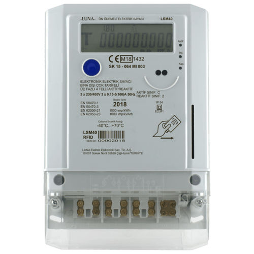 Contatore di energia elettrica trifase - LSM40 - Luna Elektrik - a muro / RS-485 / 50 Hz