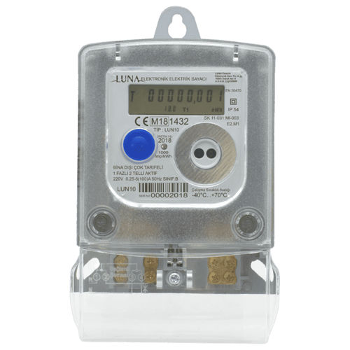 Contatore di energia elettrica monofase - LUN10 - Luna Elektrik - a muro / digitale / RS-485