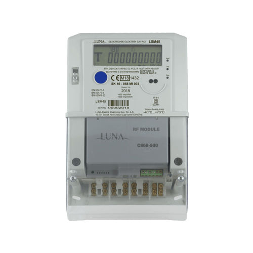 Contatore di energia elettrica trifase - LSM450 - Luna Elektrik - a muro / RS-485 / 50 Hz