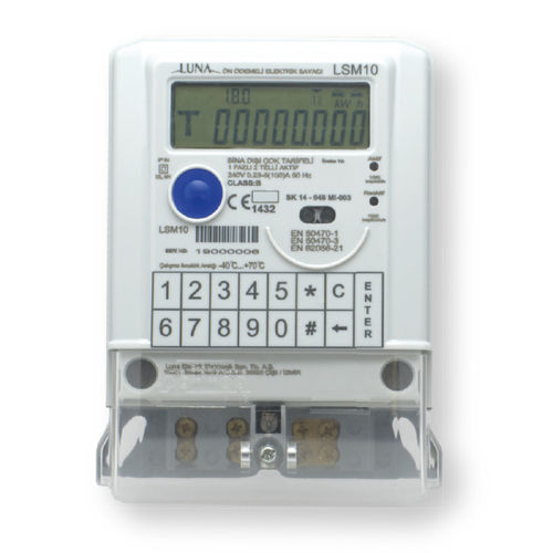 Contatore di energia elettrica monofase - LSM10 - Luna Elektrik - a muro / digitale / programmabile