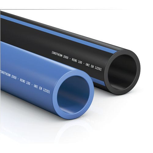 Tubo rigido per acqua - RENO 100 AND 100 BLUE - Idrotherm 2000 - in polietilene PE / di trasporto / per applicazioni sanitarie