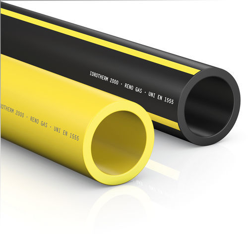 Tubo rigido per gas - RENO E GIALLO - Idrotherm 2000 - in polietilene PE / standard / resistente alla corrosione