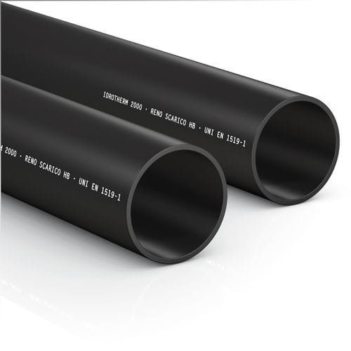 Tubo rigido idraulico - RENO WASTE HB - Idrotherm 2000 - in polietilene PE / per edificio / resistente alla corrosione