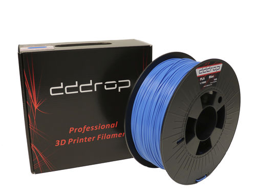 Filamento PLA per stampante 3D - dddrop - 1,75 mm / nero / blu