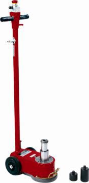 Cric martinetto con ruote (sollevatore con ruote) - P 182 C - Pasquin - idropneumatico / 30 tonnellate / 18 tonnellate