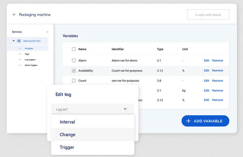 Applicazione mobile di supervisione - Data Logging - IXON bv - di programmazione / registratore di dati / industriale