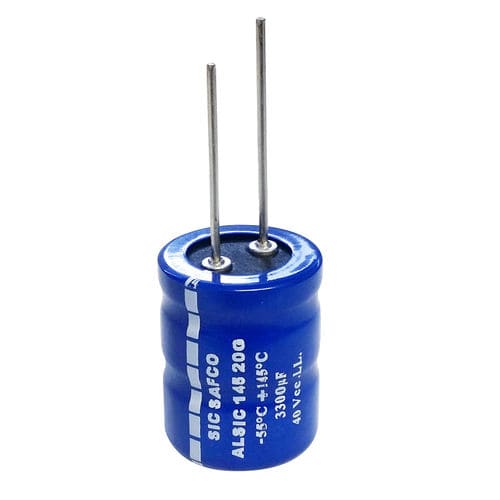 Condensatore elettrolitico - ALSIC 145 20G  - EXXELIA - cilindrico / con radiali / di filtraggio