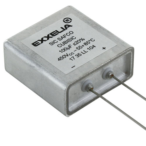 Condensatore elettrolitico - CUBISIC - EXXELIA - con radiali / a bassa resistenza serie equivalente / di filtraggio