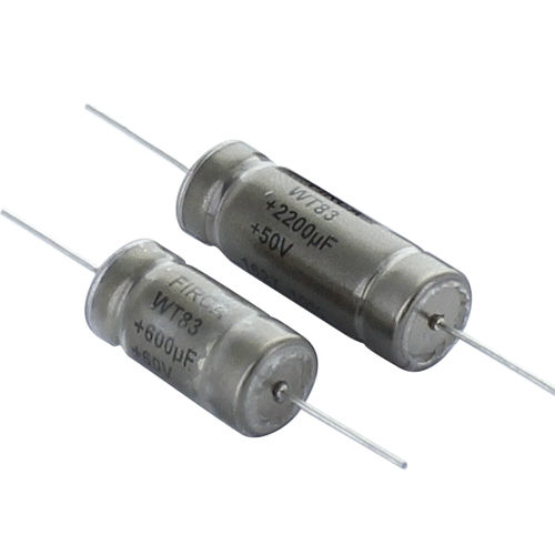 Condensatore al tantalio - WT83 - EXXELIA - assiale / a bassa resistenza serie equivalente / di filtraggio